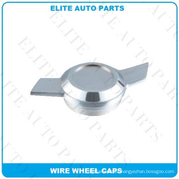 Knock-off Wire Wheel Cap in Chrome